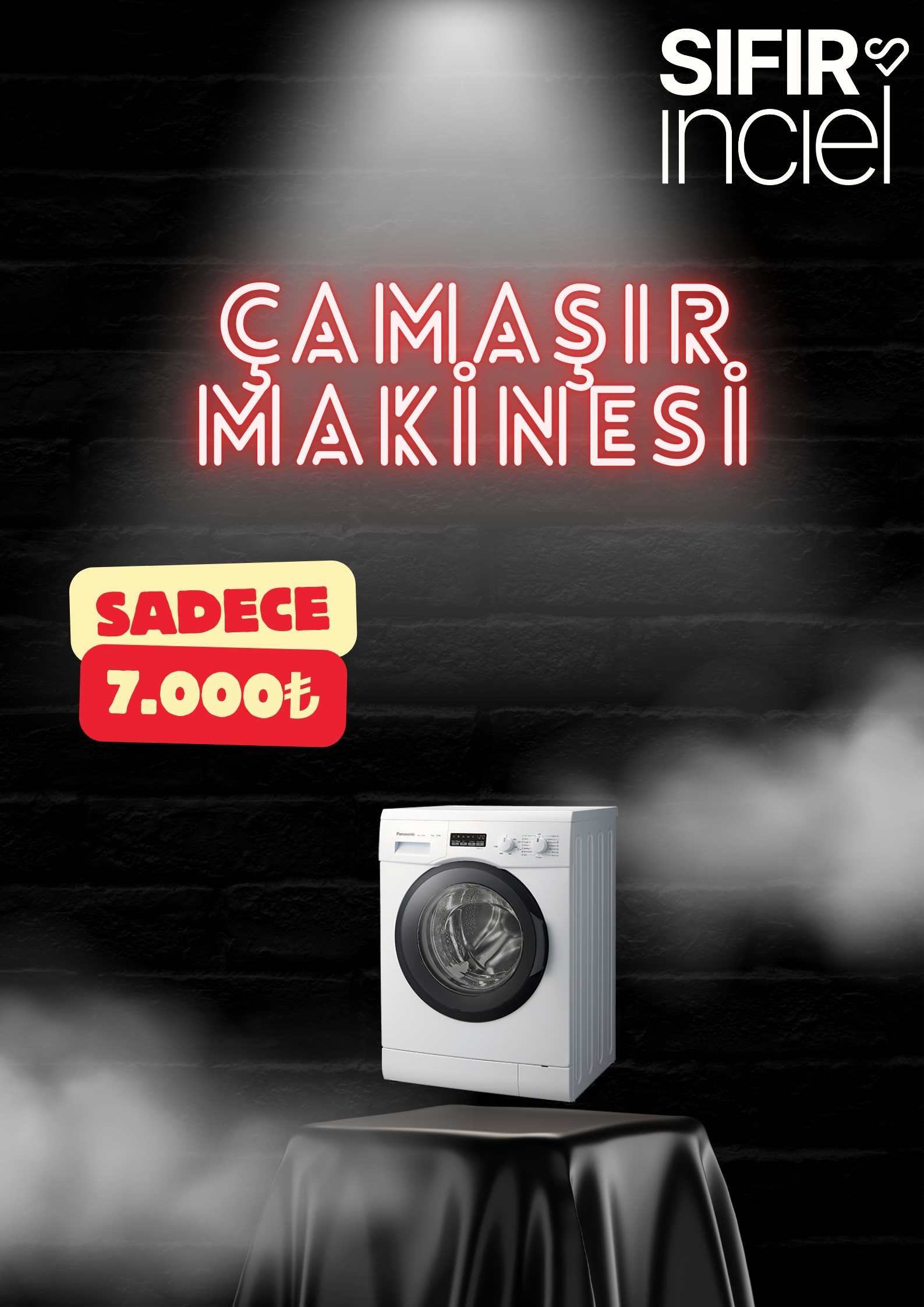 SATIŞA HAZIR ÇAMAŞIR MAKİNESİ